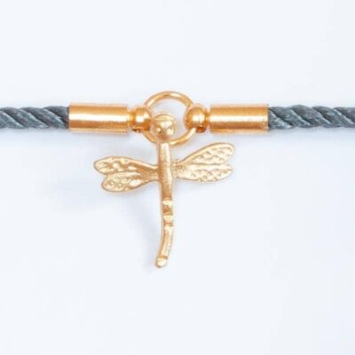 Dragonfly Charm Bracelet__Wine