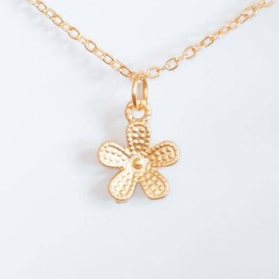Floral Charm Necklace__Paperclip / 24"