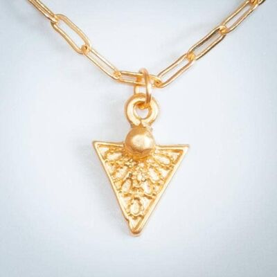 Triangle Charm Necklace__24"