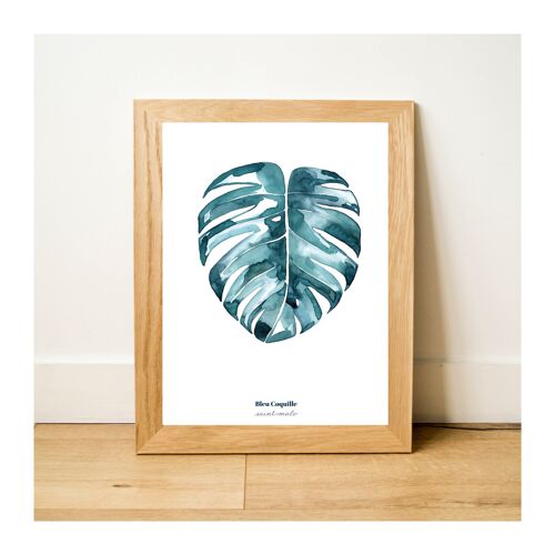 Papeterie Affiche Déco 30 x 40 cm - Monstera Végétale