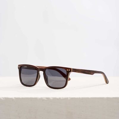 Dzukou Rage - Wooden Polarized Sunglasses Women - Cork Case