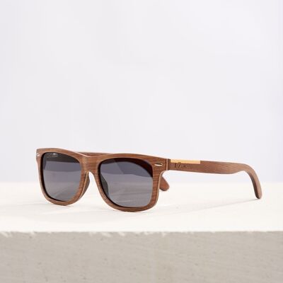 Dzukou Fibonacci - Wooden Sunglasses for Men with Cork Case