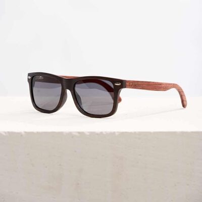 Dzukou Reiek Peak - Wooden Sunglasses Men - Cork Case