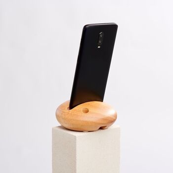 Dzukou Golden Langur - Support de téléphone en bois 3