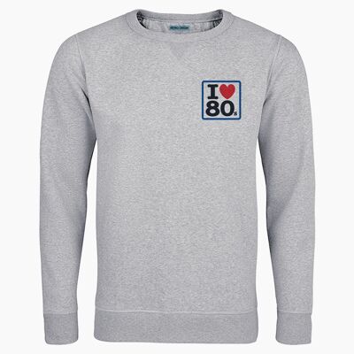 Sudadera unisex I love 80's