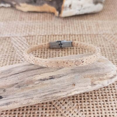 Bracciale Nathan sughero, naturale