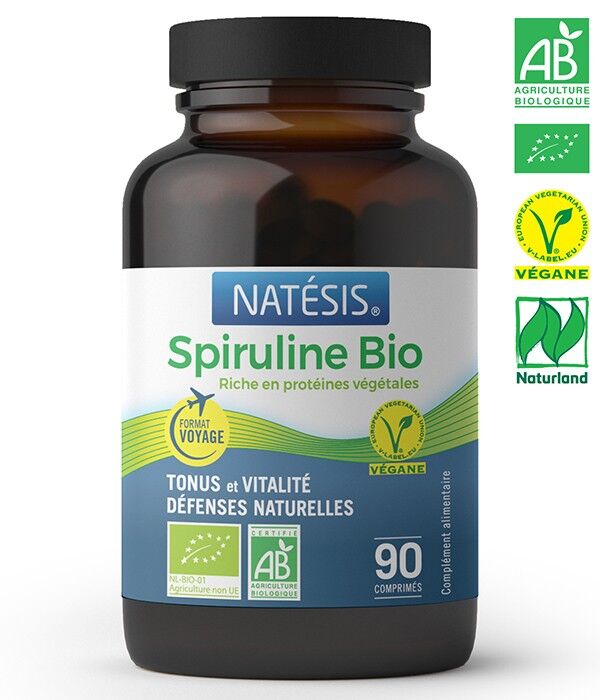 Tabletas de Spirulina Bio 500 mg / 90 CP (45 g)