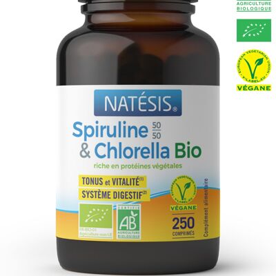 Spiruline & Chlorella 50/50 comprimés 400 mg/  250 CP (100 g)