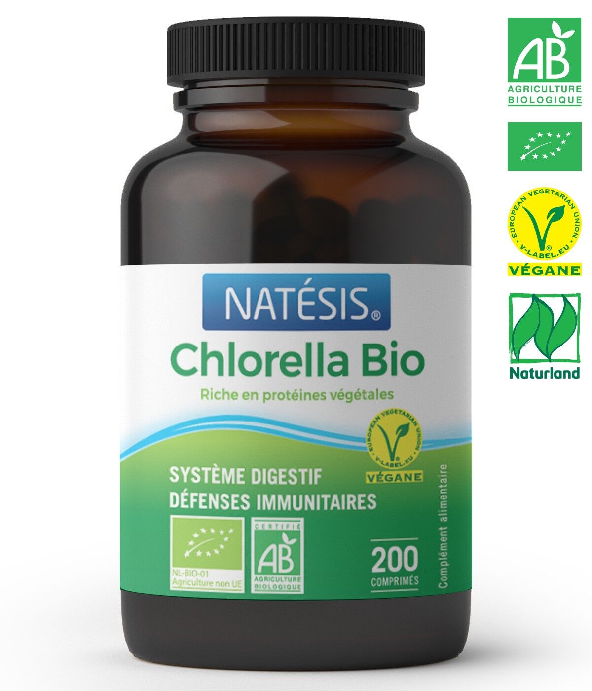 Chlorella Bio comprimidos 500 mg / 200 CP (100 g)