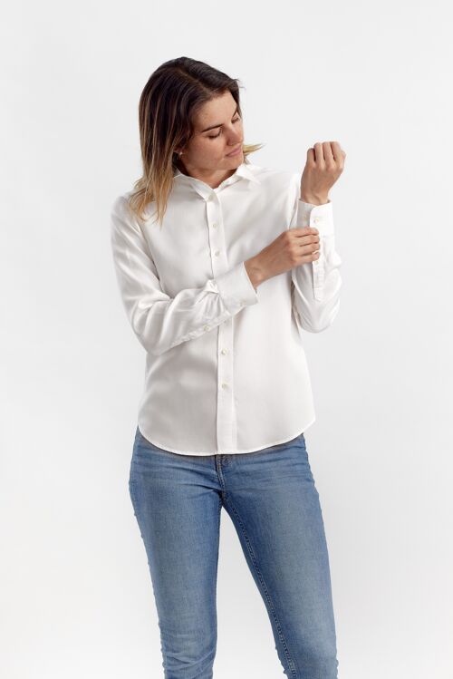 Classic shirt in Tencel -White