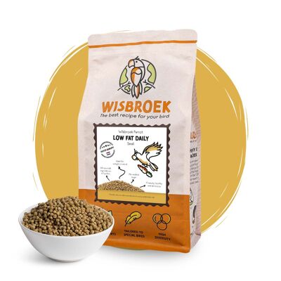 Wisbroek Perroquet Faible en Gras Quotidien Petit - 1kg