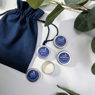 Pack d'échantillons d'hydratants pour les soins de la peau