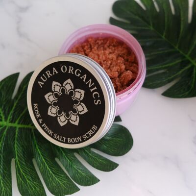 Organic Vegan Body Scrub - Rose & Geranium
