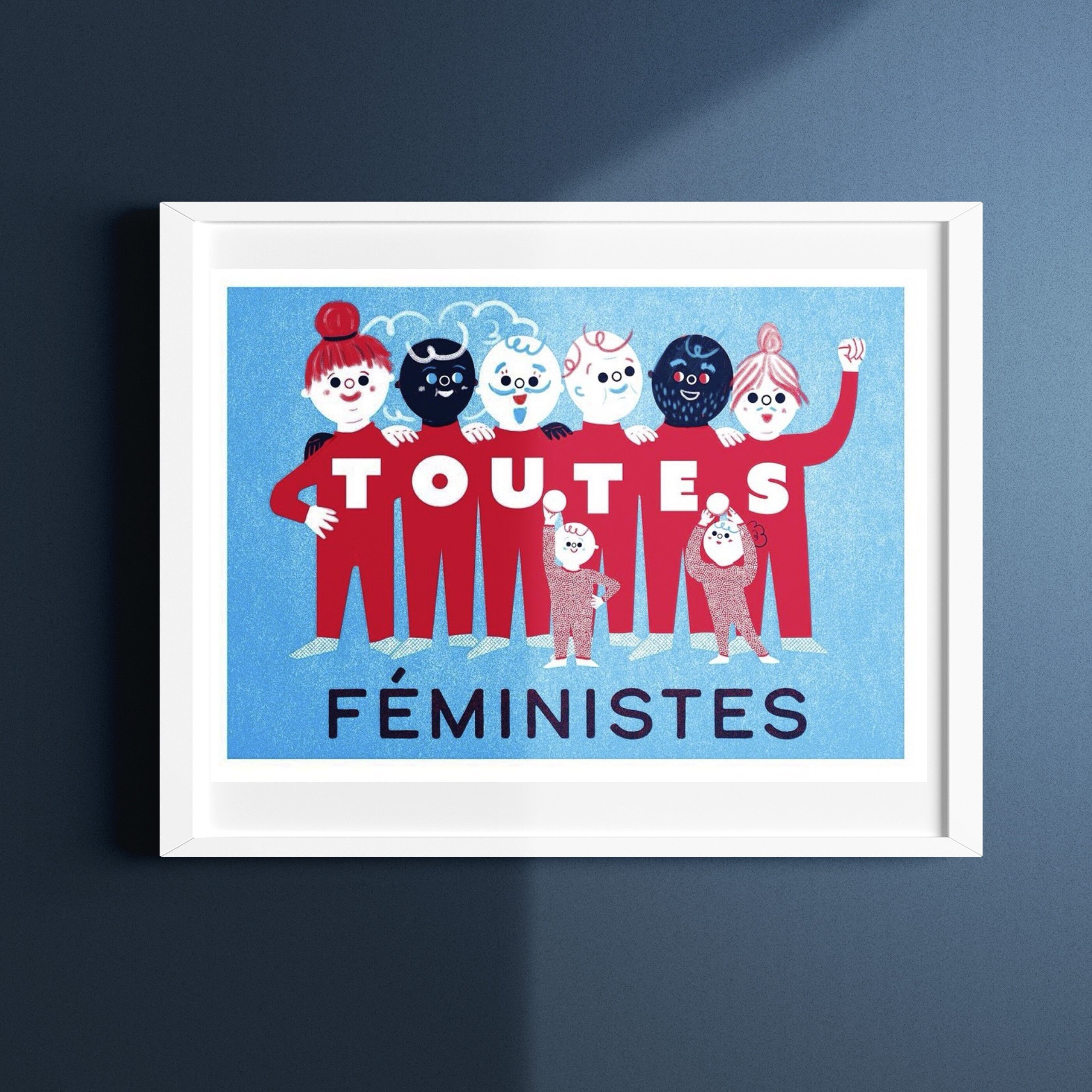Póster 30x40 cm: Tou.tú.feministas