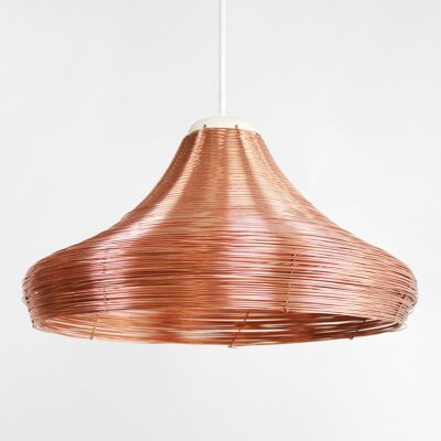 Copper Braided Pendant Lamp – Wide