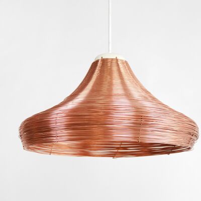 Copper Braided Pendant Lamp – Wide