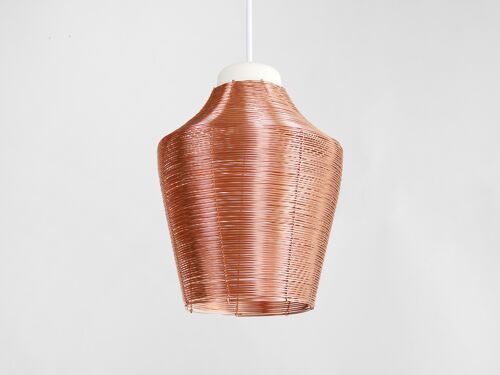 Copper Braided Pendant Lamp – Tall