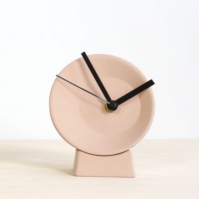 Reloj de escritorio descentrado - Rosa