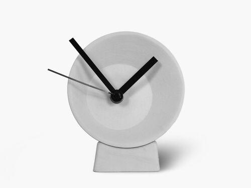 Off Center Desk Clock – Grey