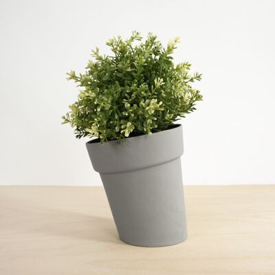 Distorted Flowerpot – Medium – Grey