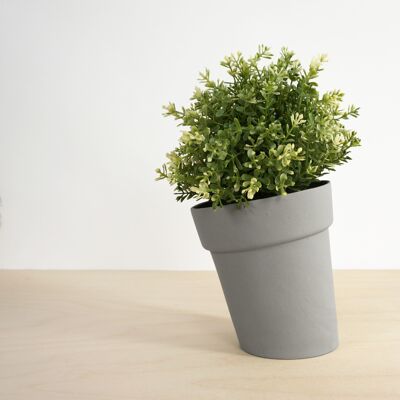 Distorted Flowerpot – Medium – Grey