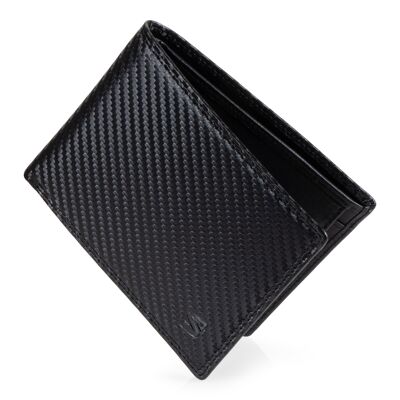 Wallet "Carbon" - Black - W008