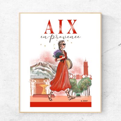 Poster Aix en Provence A3