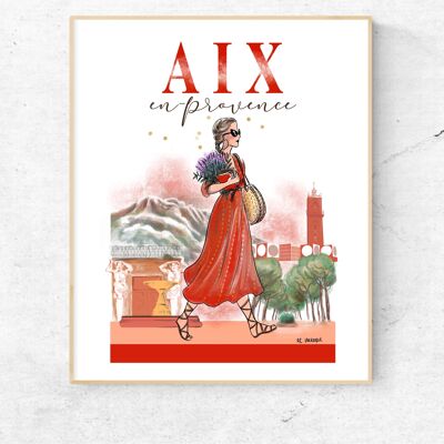 Affiche A3 d'Aix en Provence