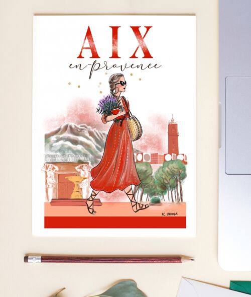 Carte postale d'Aix en Provence