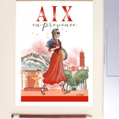 Cartolina di Aix en Provence