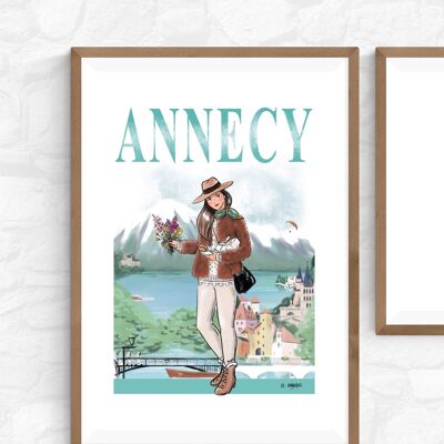 Póster A3 Annecy