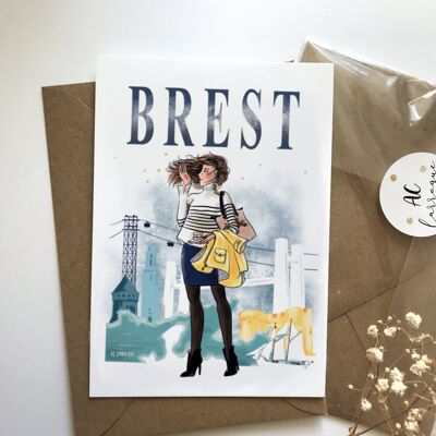 Postkarte von Brest