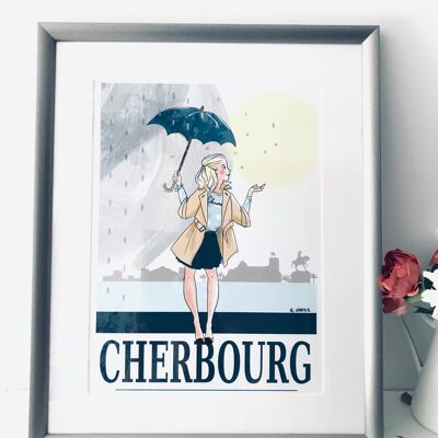 Póster A3 Cherbourg
