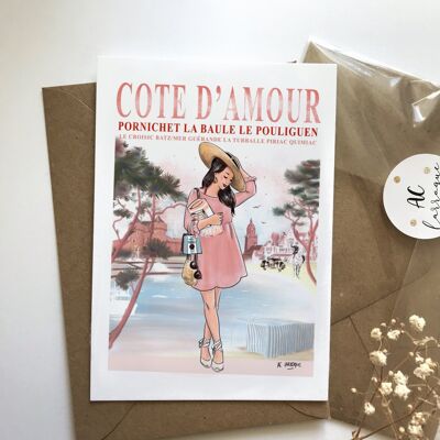 Côte d'Amour-Postkarte