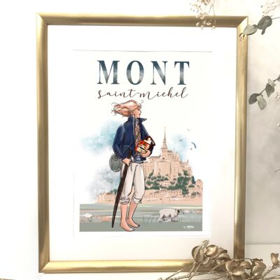Poster A3 Mont St Michel