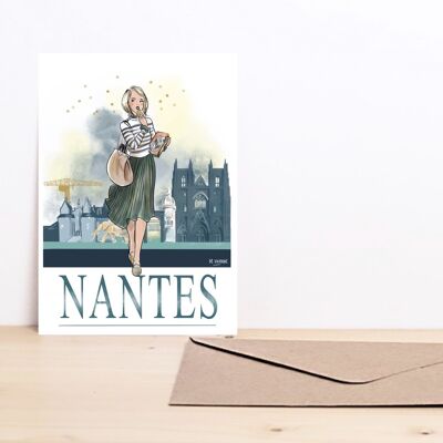 Nantes postcard
