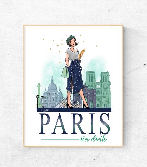 Affiche A3 Paris Rive Droite