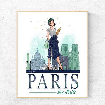 Affiche A3 Paris Rive Droite