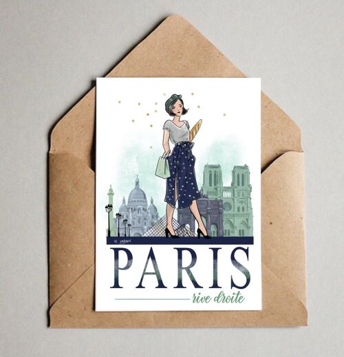Carte postale Paris Rive Droite