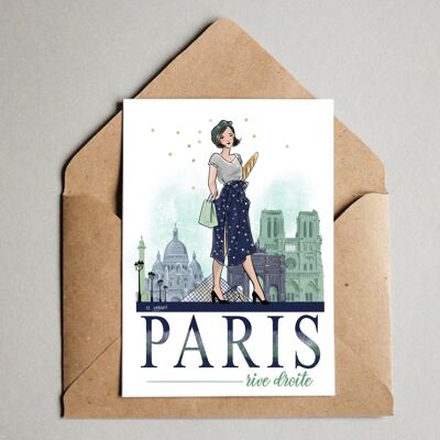 Paris Rive Droite postcard