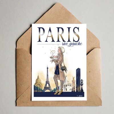 Cartolina Parigi Rive Gauche