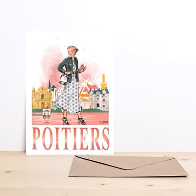 Poitiers-Postkarte