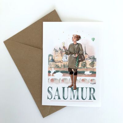 Saumur postcard
