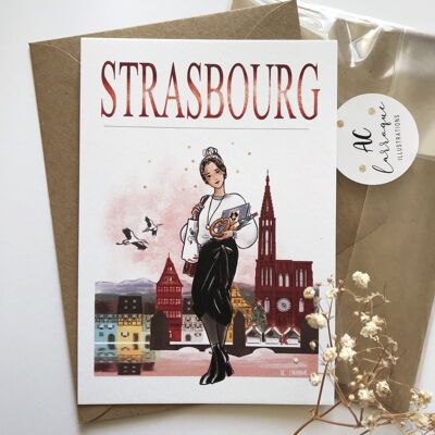 Straßburg Postkarte