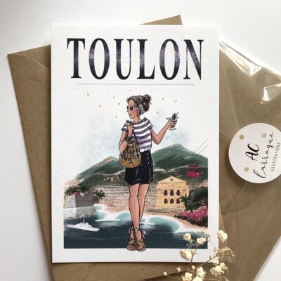 Toulon postcard