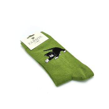 Cat wool green 1