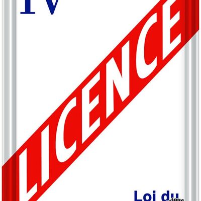 Licence iv 15x21 metal