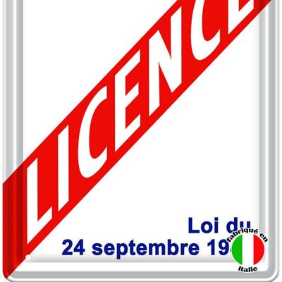 Licence iv 15x21 metal