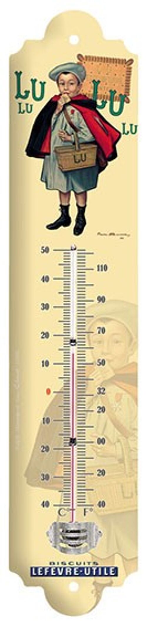 Thermomètre Vintage Lu ecolier - bouisset thermo petit modele