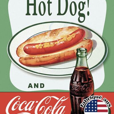 Dekorative Teller Cola-Hot-Dog-Teller uns